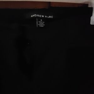 Andrew Marc Black Straight Leg Pants